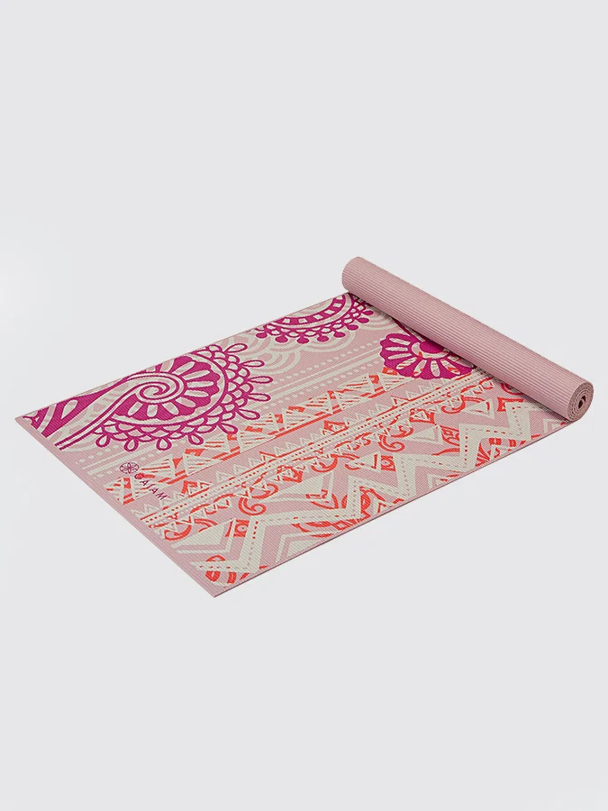 Gaiam Bohemian Rose Yoga Mat 4mm - Image 2